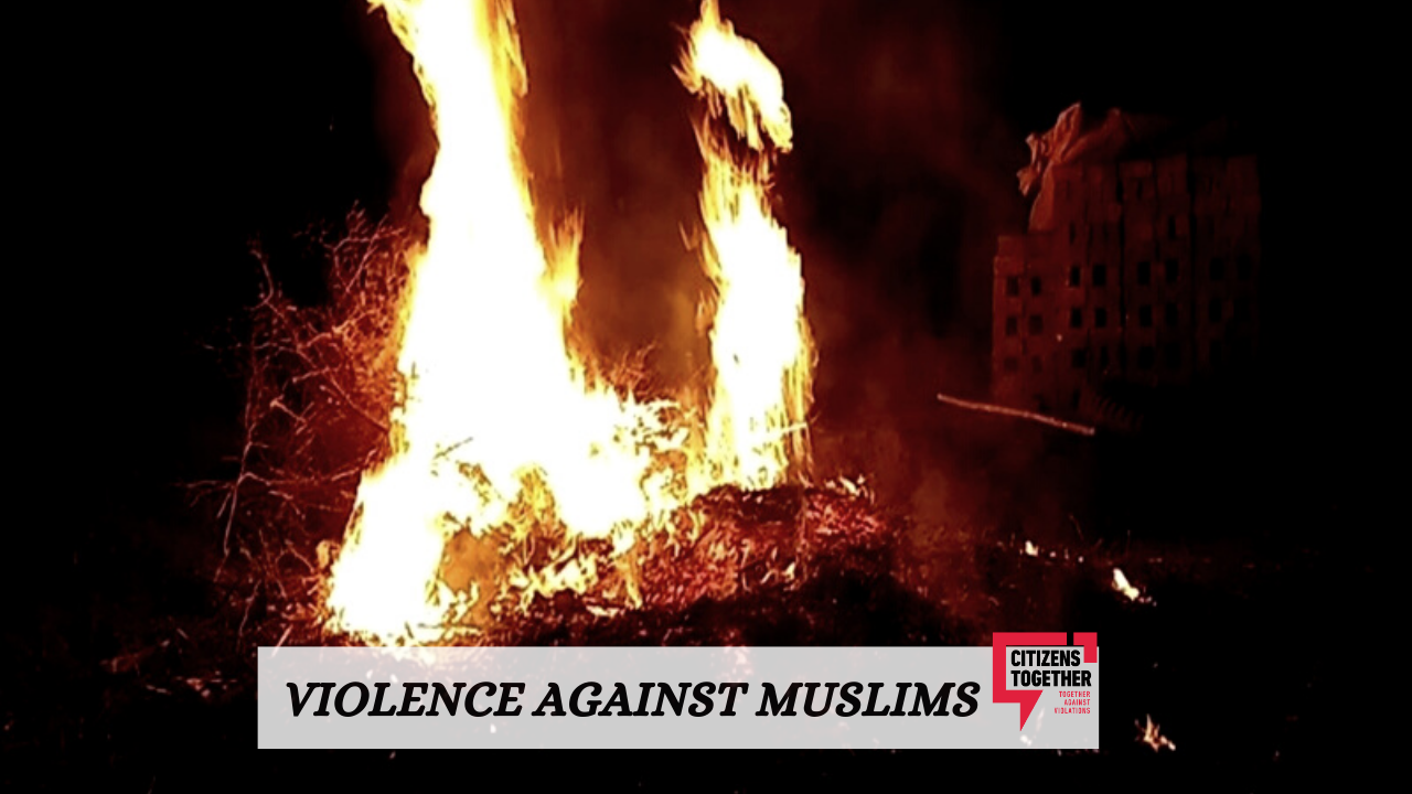 Violent Hindutva Mob Attacked Poor Muslim and Burnt Houses